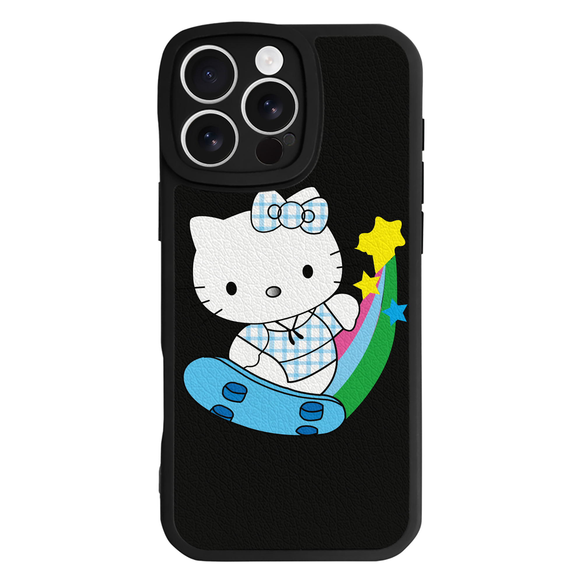（画像用） Hello Kitty ハローキティ 【iPhone 16シリーズ対応】シリコンスマホケース（レザー調） 材質：シリコン